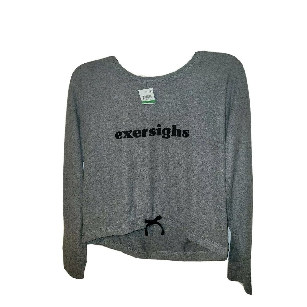 Jenni Exersighs Tie Waist Pajama Top Top Size Larg